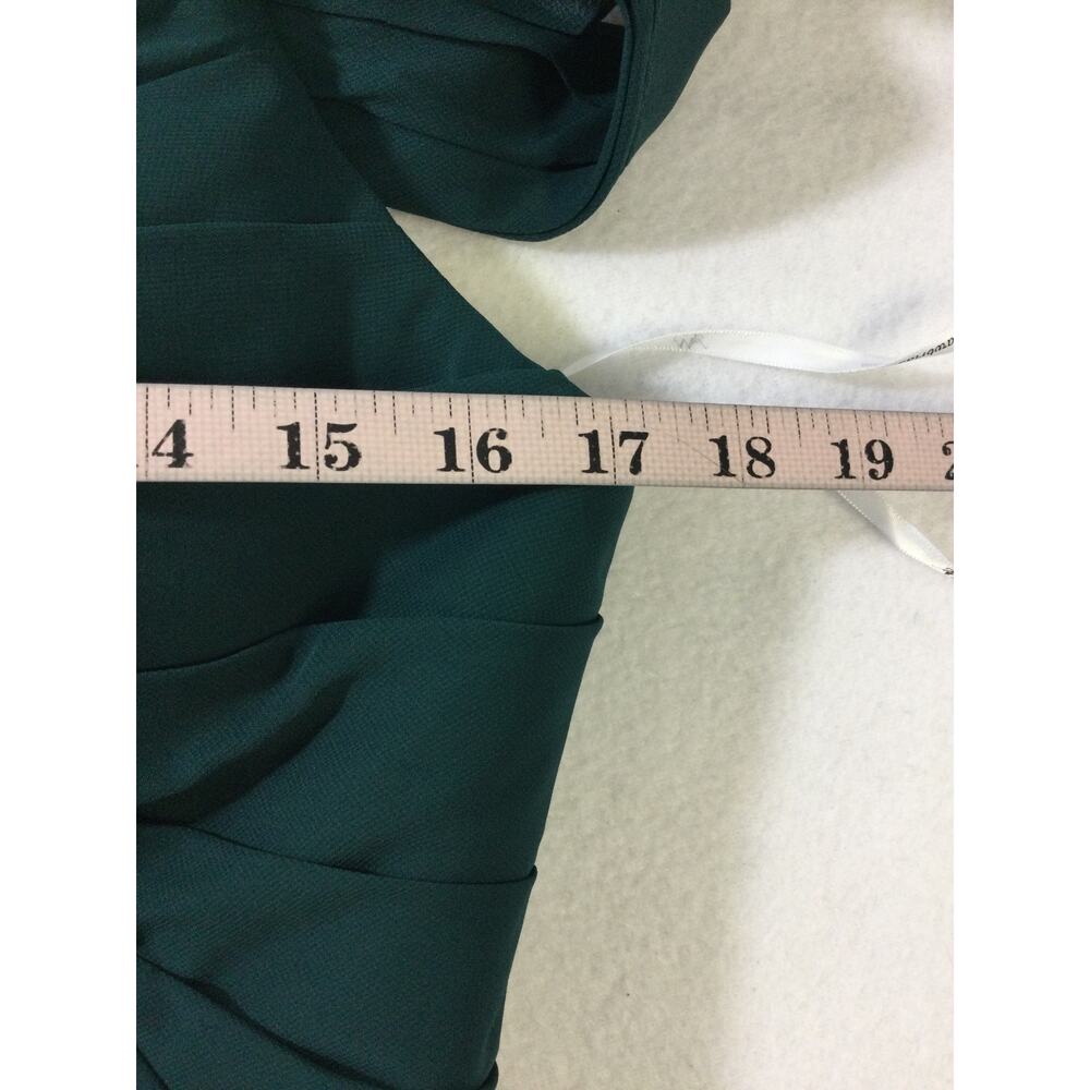 AW BRIDAL 8 M emerald green Lorene wedding bridesmaid party maxi dress NEW B43 - Picture 8 of 11
